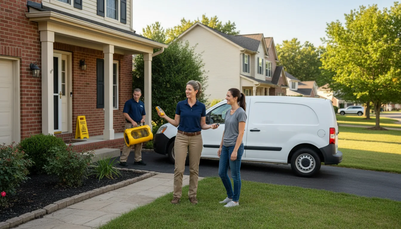 Residential water damage restoration in Richfield, NC